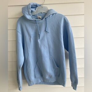 Men Sm Surf Blue Hoodie with kangaroo front pocket